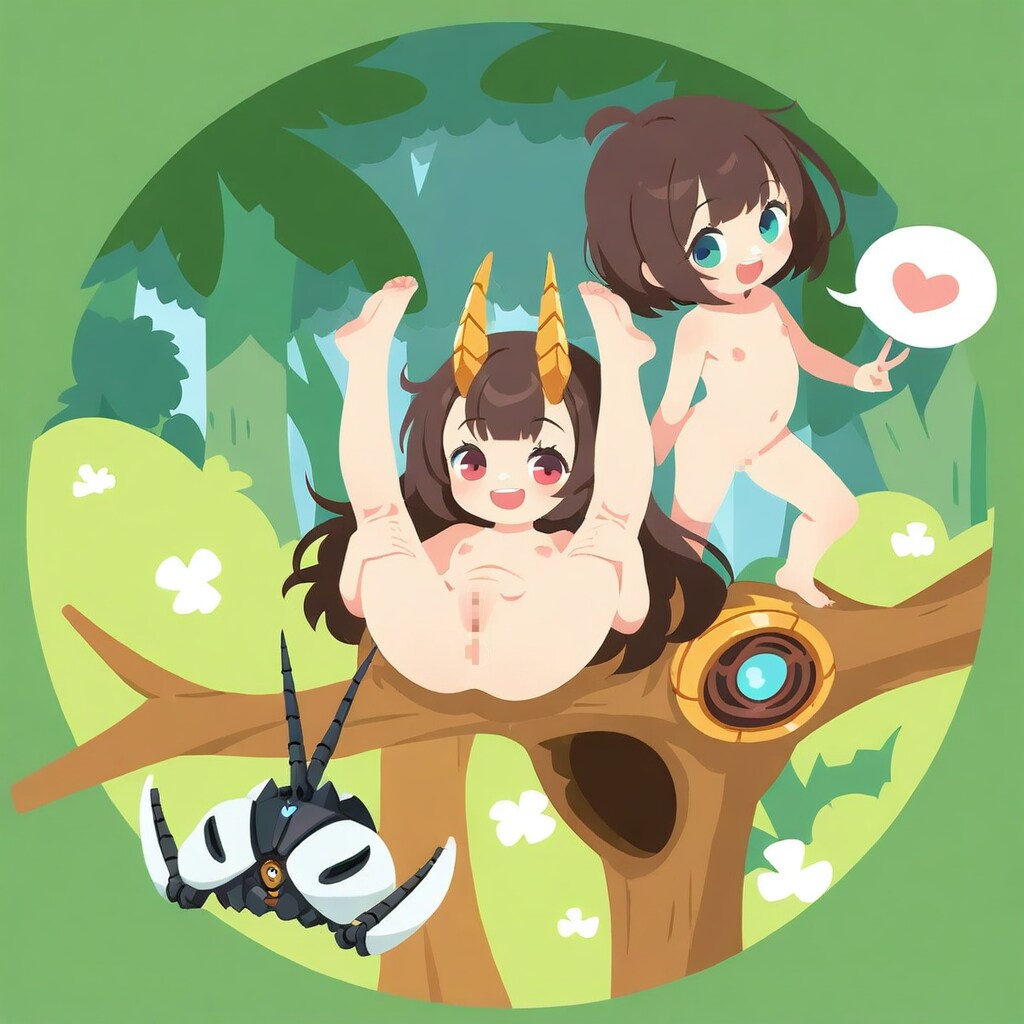 野生味溢れる全裸ガールズ