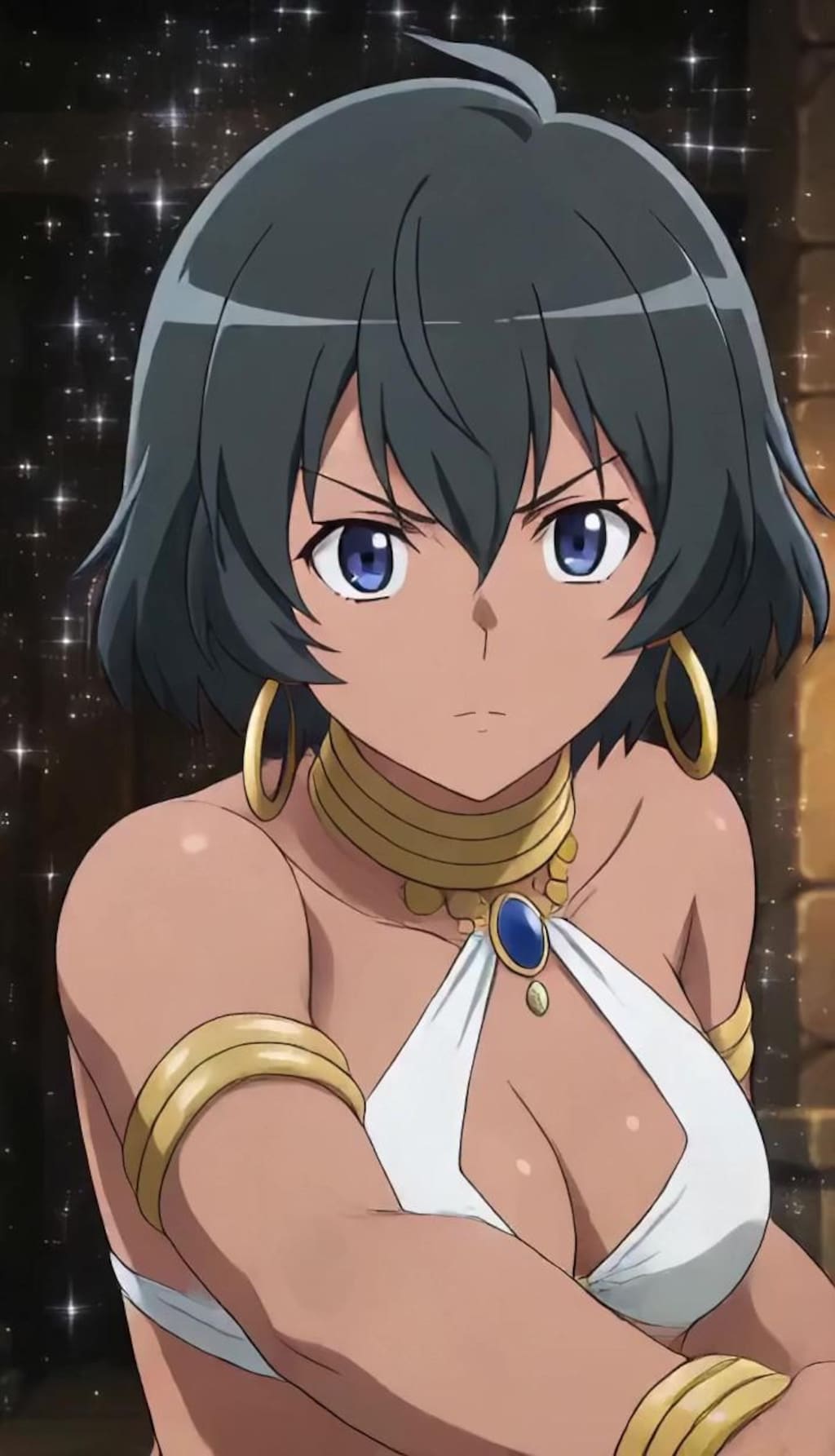 （後編：ダ〇まち風♪二次創作パラパラ疑似アニメ）モブっ娘アマゾネスちゃんVS美少女モンスター！・・モブアマゾネスなのにモブっぽくない美少女モンスターに勝つ！大金星♪