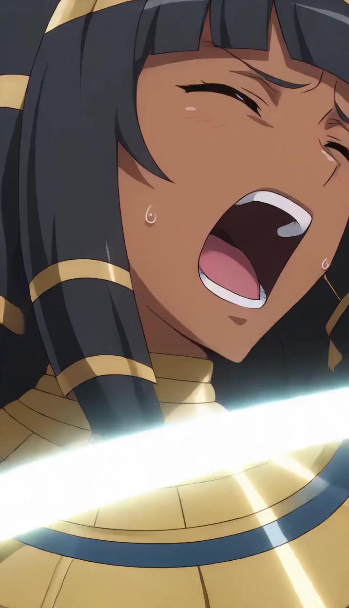 （後編：ダ〇まち風♪二次創作パラパラ疑似アニメ）モブっ娘アマゾネスちゃんVS美少女モンスター！・・モブアマゾネスなのにモブっぽくない美少女モンスターに勝つ！大金星♪