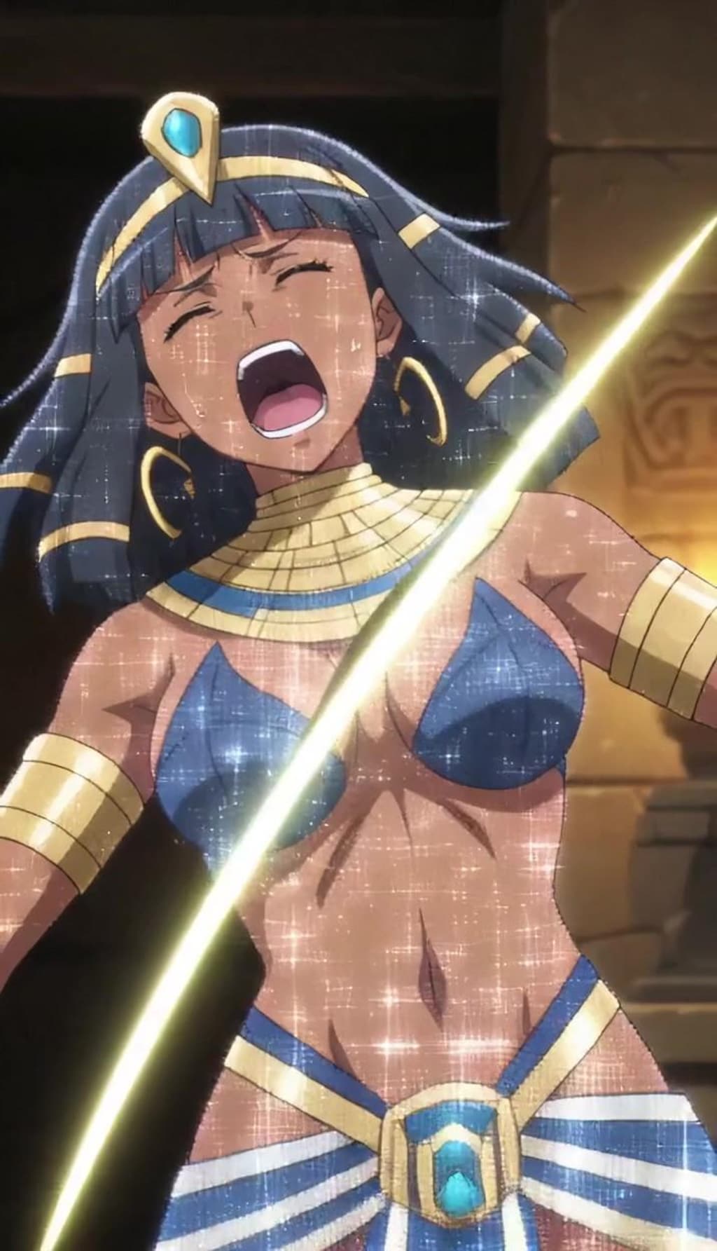 （後編：ダ〇まち風♪二次創作パラパラ疑似アニメ）モブっ娘アマゾネスちゃんVS美少女モンスター！・・モブアマゾネスなのにモブっぽくない美少女モンスターに勝つ！大金星♪