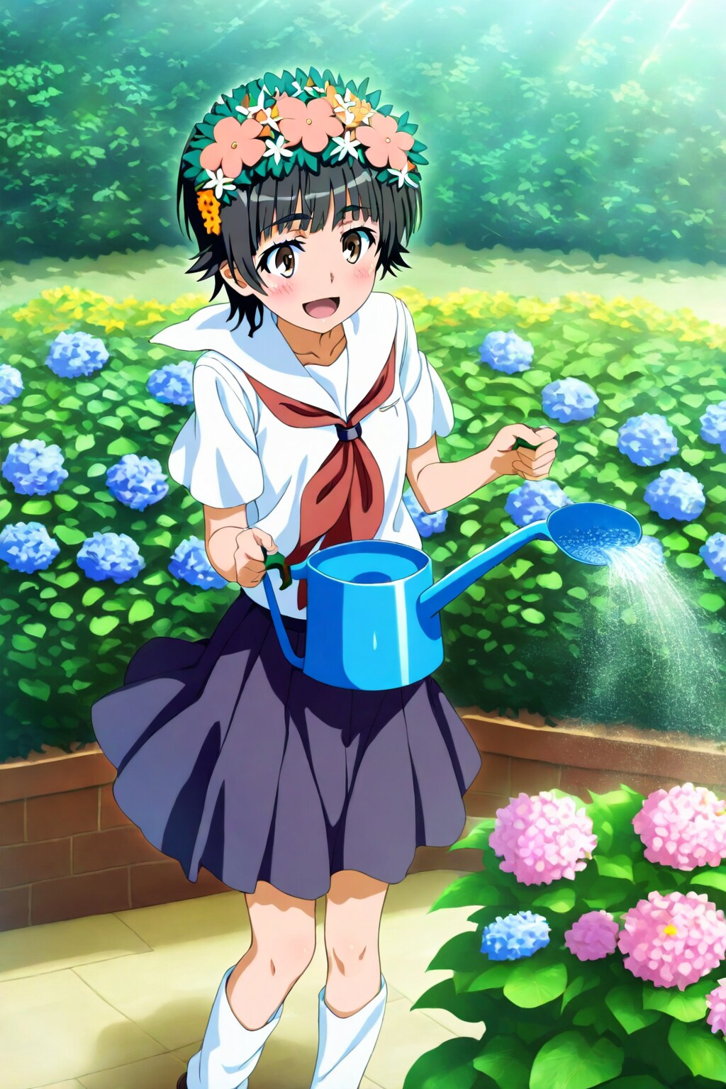 水やり少女 | の人気AIイラスト・グラビア