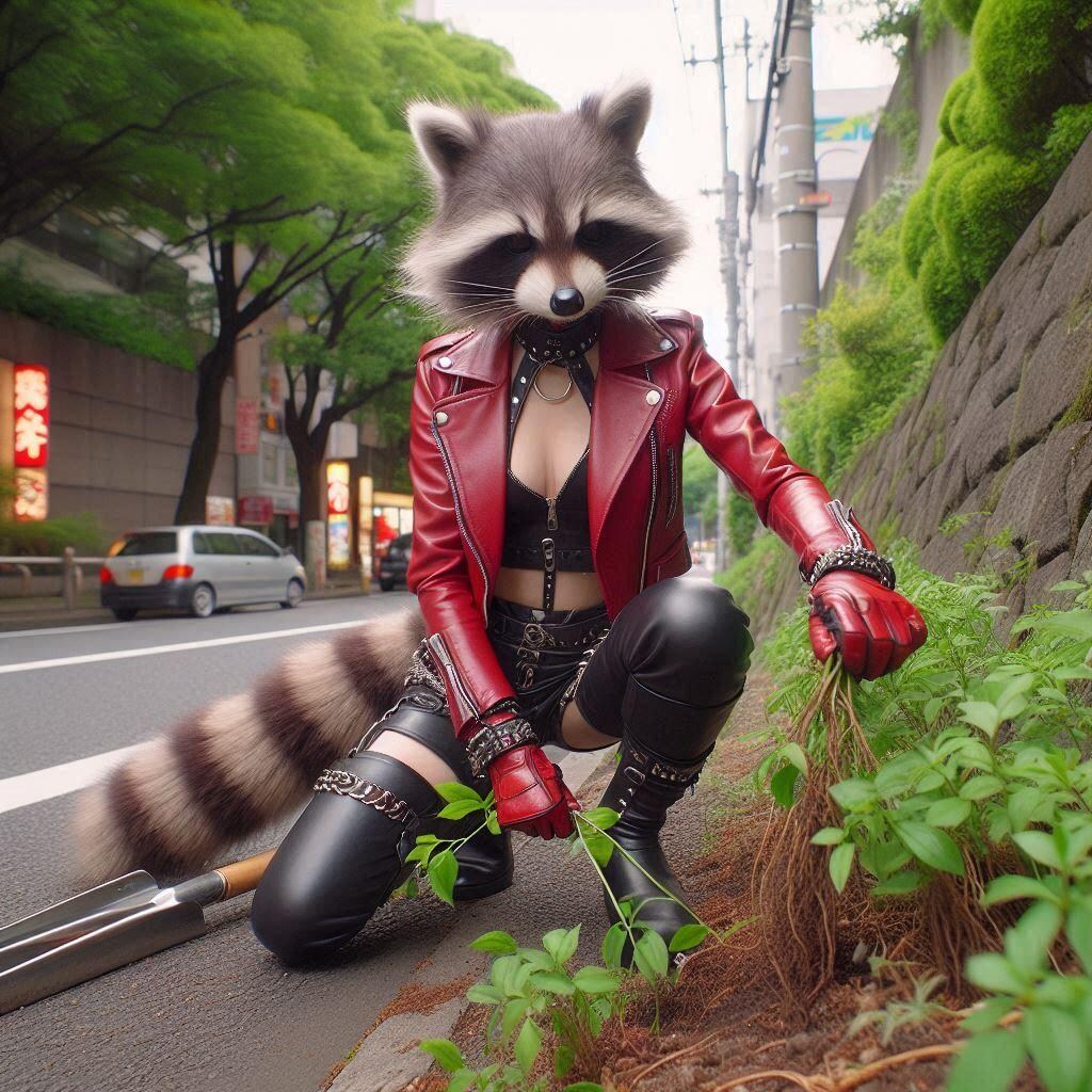 アライグマ娘は綺麗好き