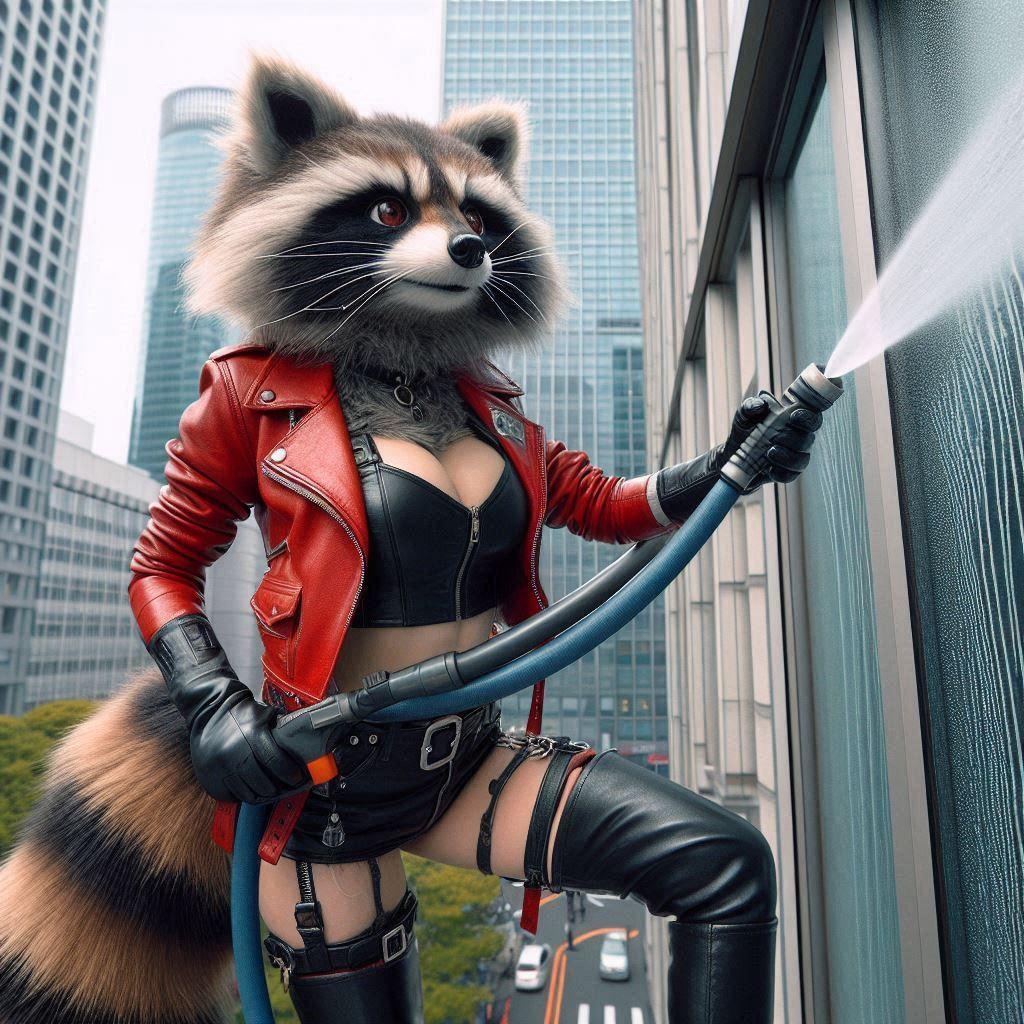 アライグマ娘は綺麗好き