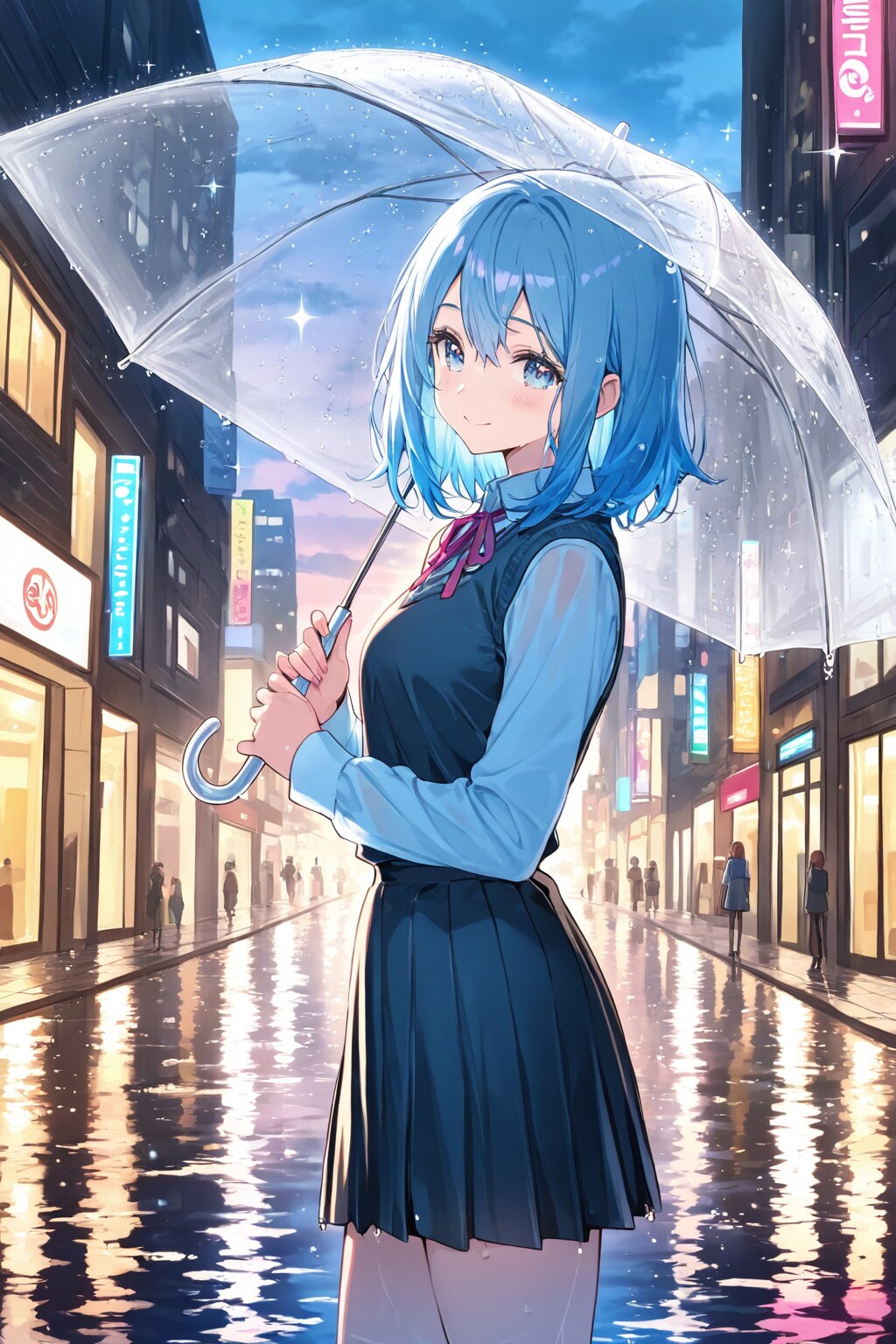 雨降りの彼女 | の人気AIイラスト・グラビア