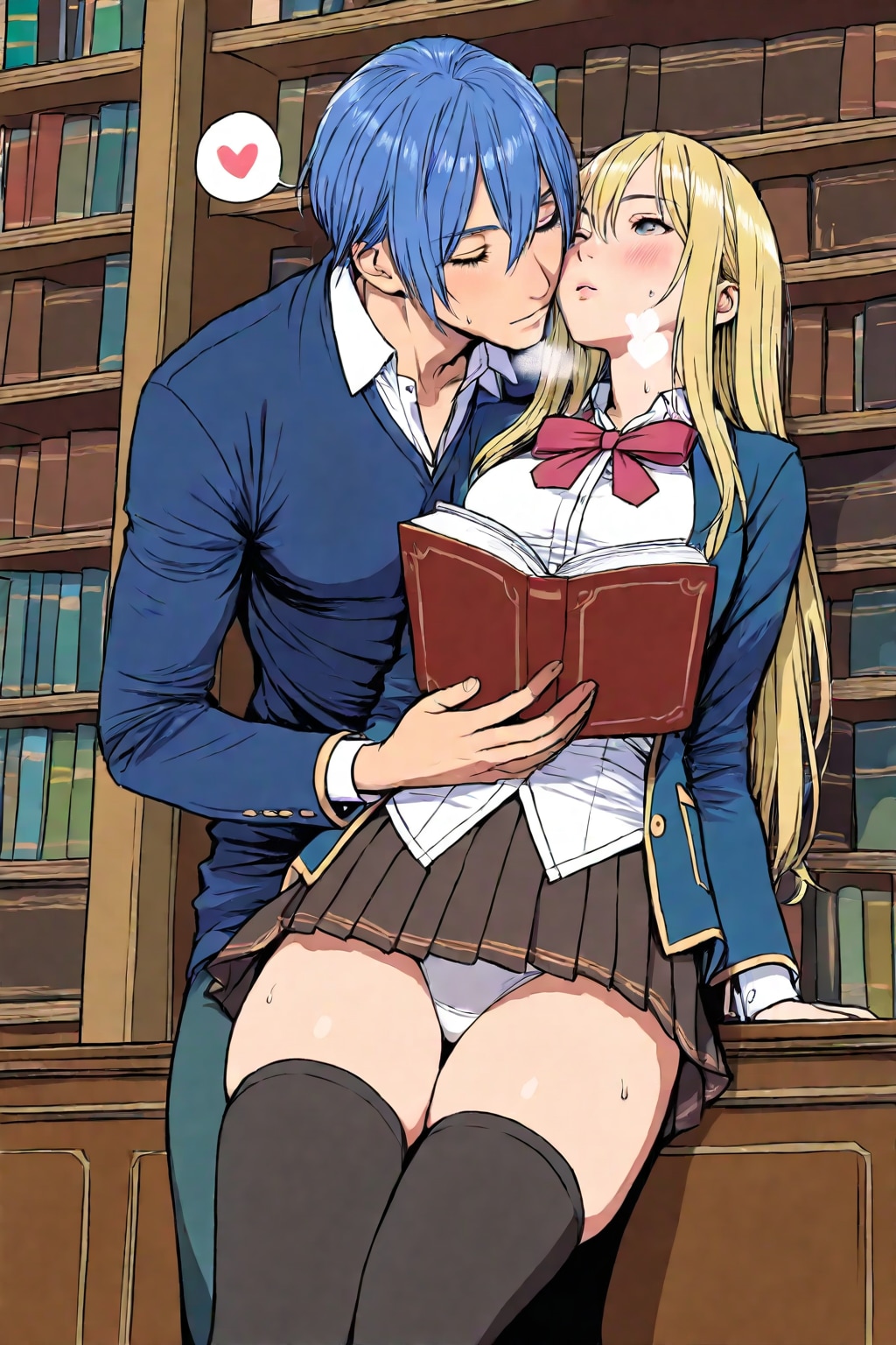 図書館でイチャつくバカップル（CAPE）