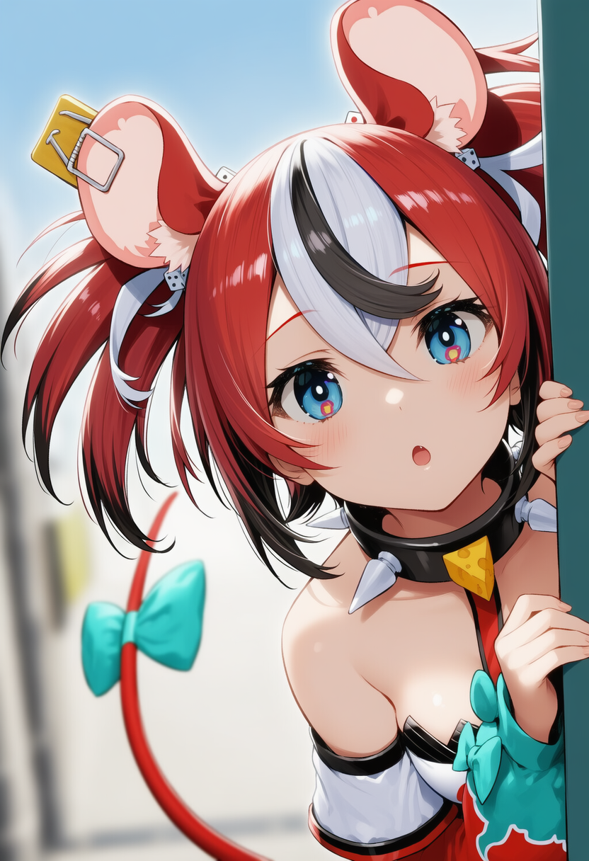 べーちゃんが物陰からジッと見つめているだけ | の人気AIイラスト・グラビア