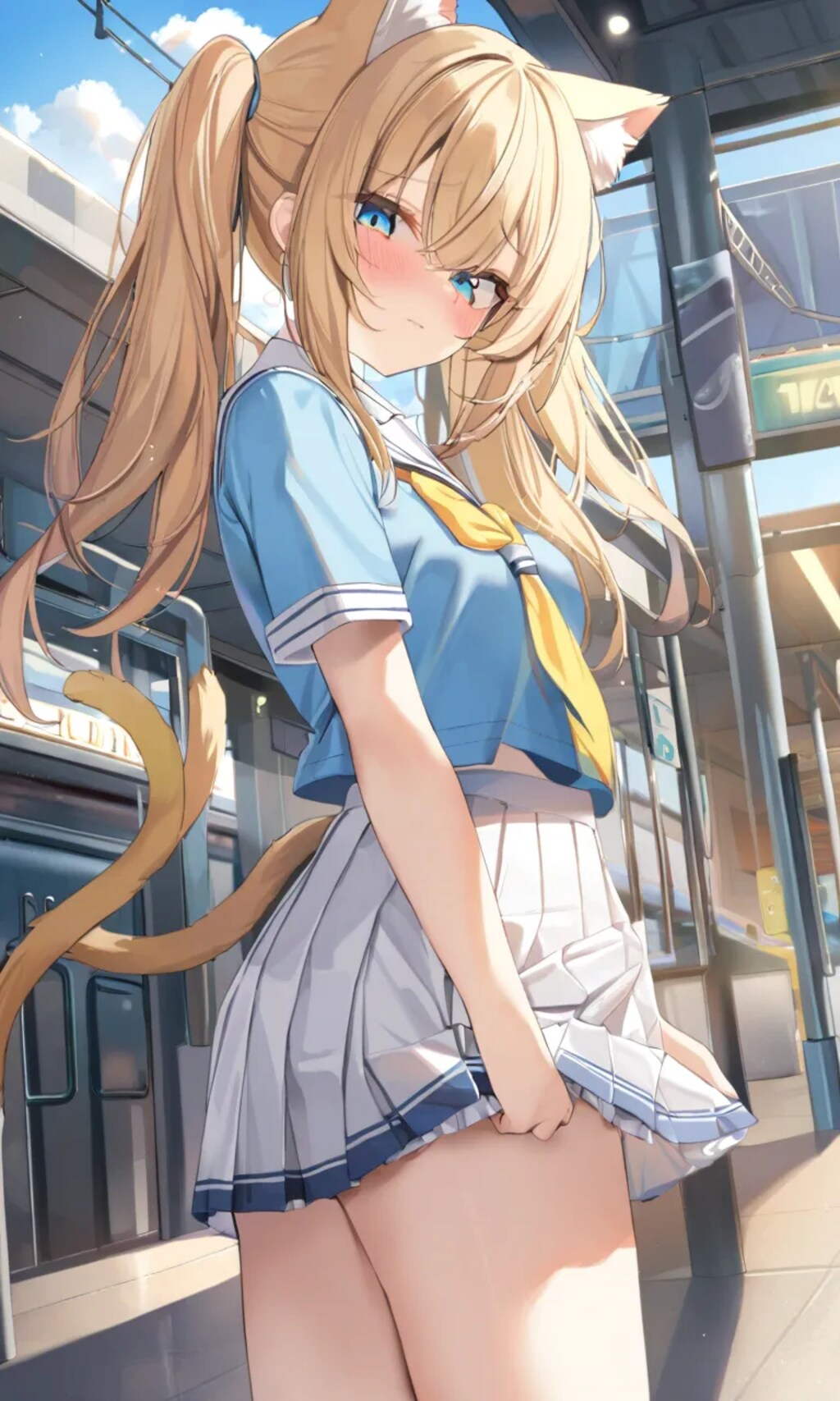 こるり「ねむーい」まや「学校行くぞ」