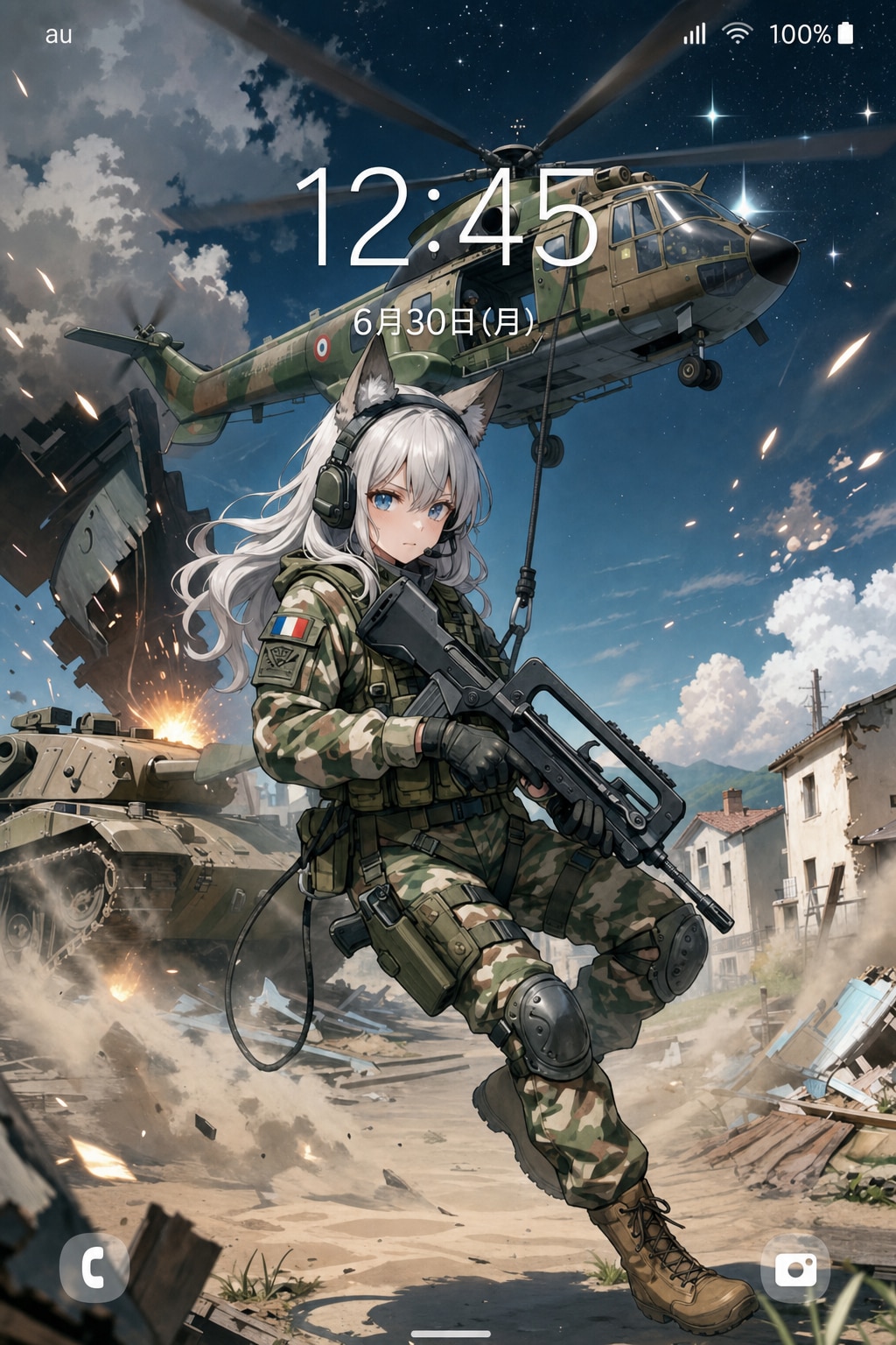 理想の壁紙「ラペリングウルフちゃん」📱🐺✨