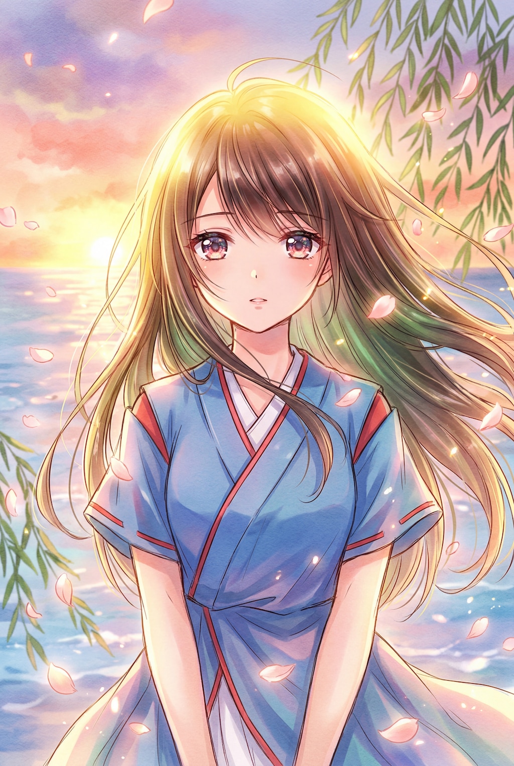 夕風に舞う薄桜の祈り