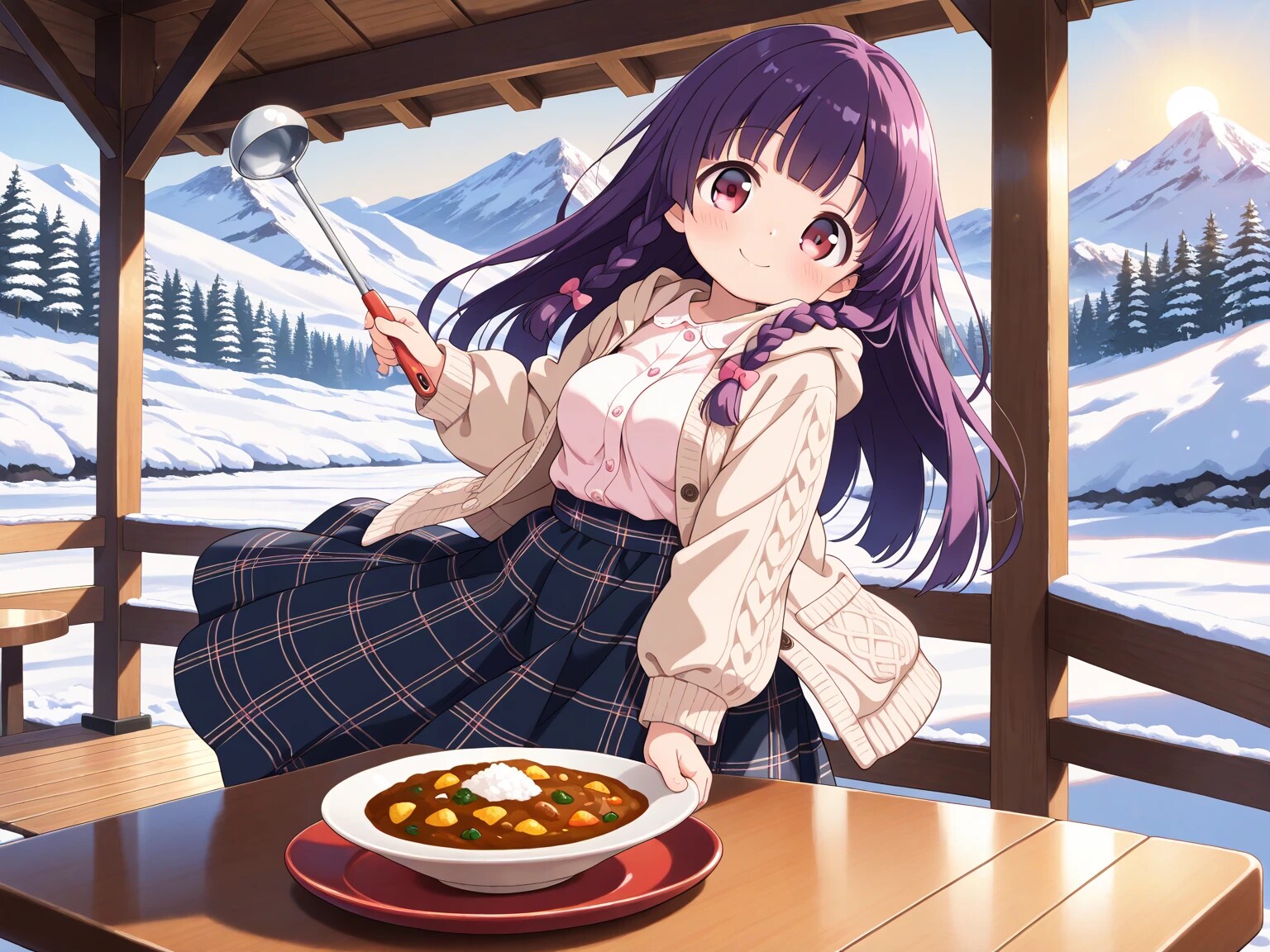 ゆうこちゃんと冬景色