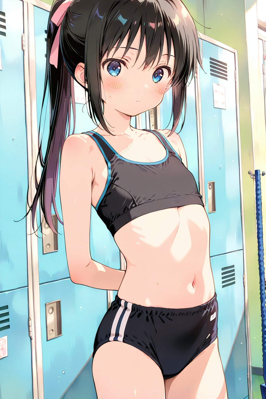 体育前のお着替え中