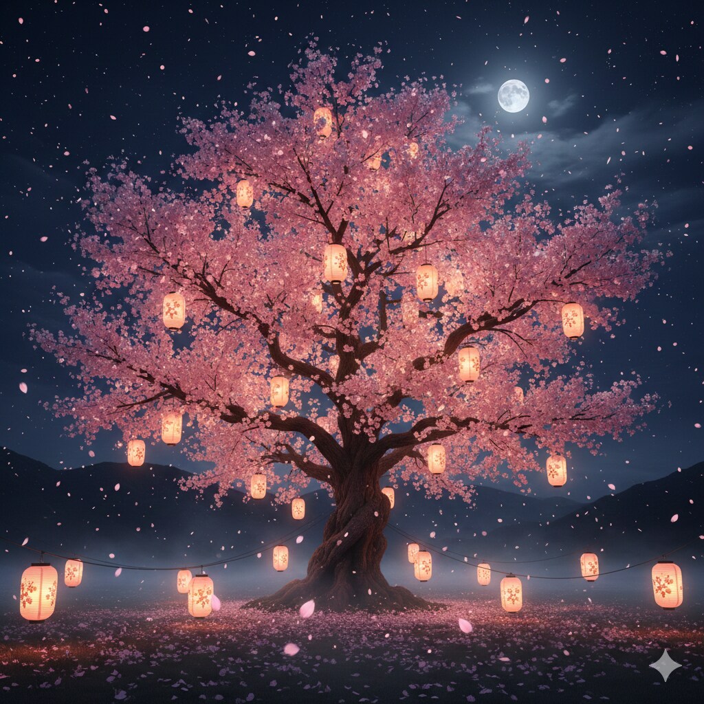 夜桜