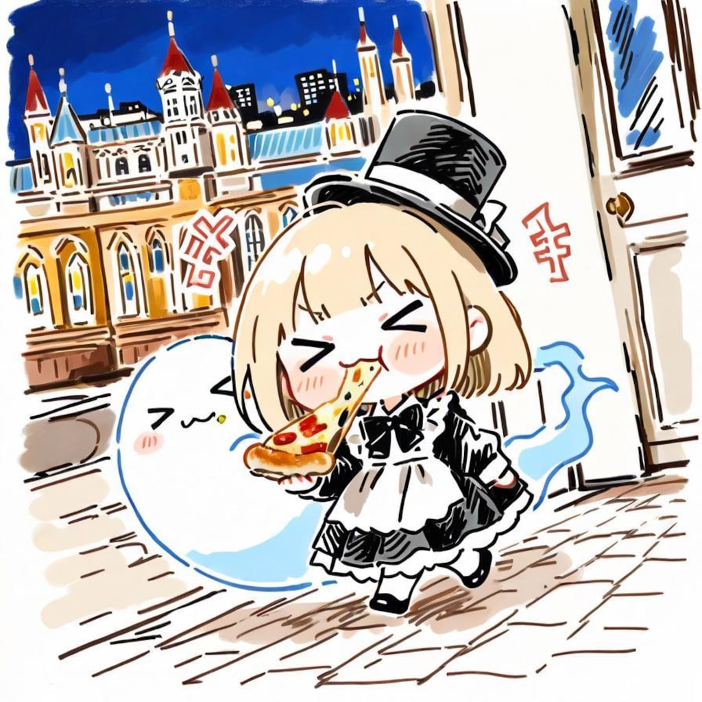 ✨( >ω<)🎩🍕👻✨