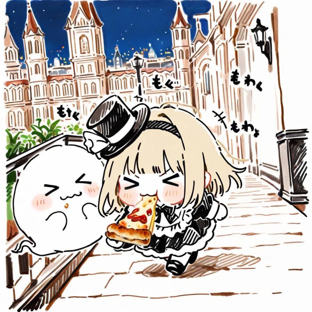 ✨( >ω<)🎩🍕👻✨
