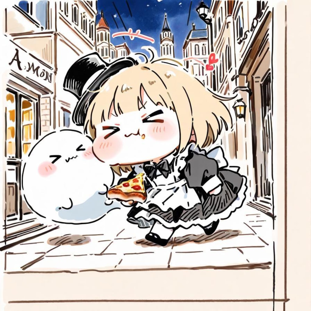 ✨( >ω<)🎩🍕👻✨
