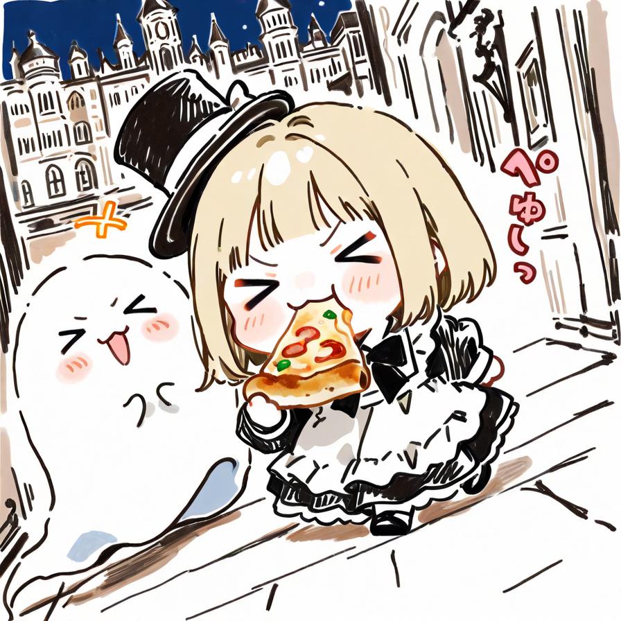 ✨( >ω<)🎩🍕👻✨ | の人気AIイラスト・グラビア