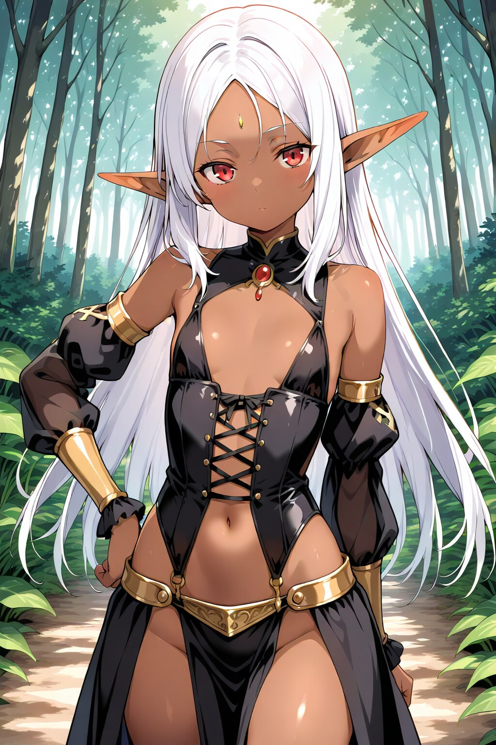 美少女ダークエルフ