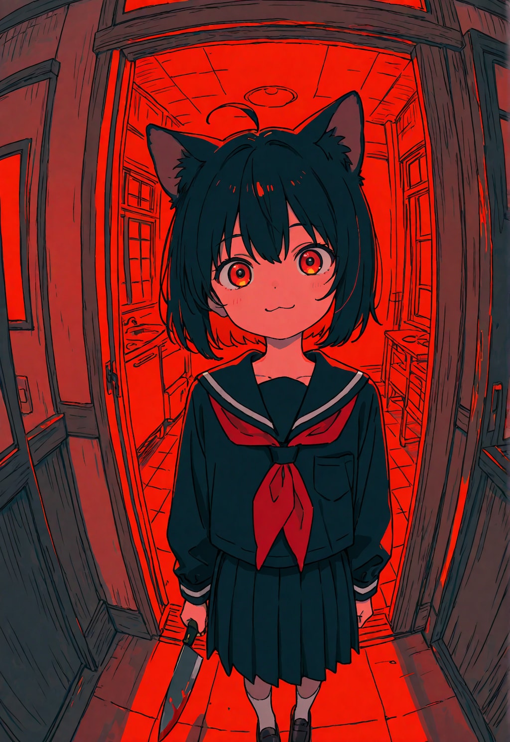 猫娘ちゃんに狙われている