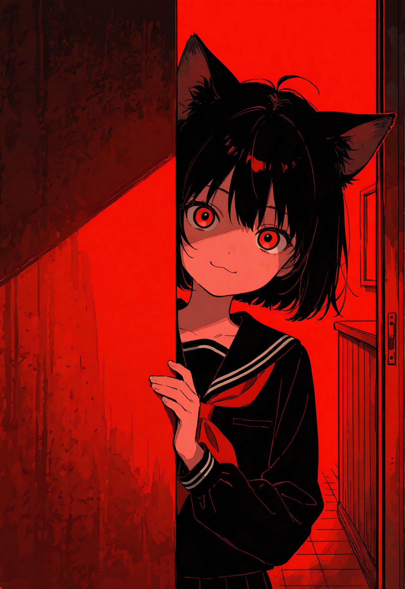 猫娘ちゃんに狙われている | の人気AIイラスト・グラビア