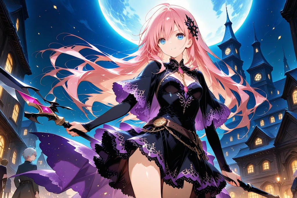 満ち足りた月夜の槍