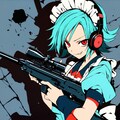 メイド服と狙撃銃習熟訓練 6枚目