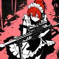 メイド服と狙撃銃習熟訓練 4枚目
