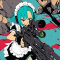 メイド服と狙撃銃習熟訓練 7枚目