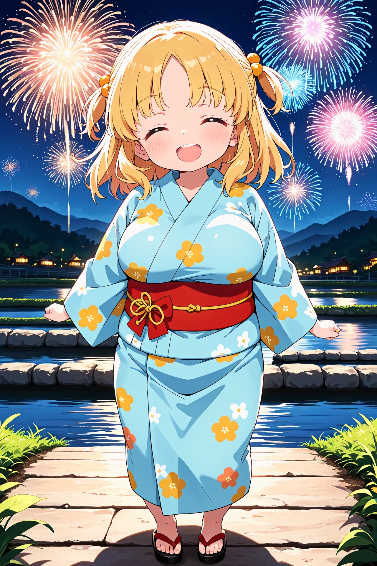 夏祭りのまりあちゃん