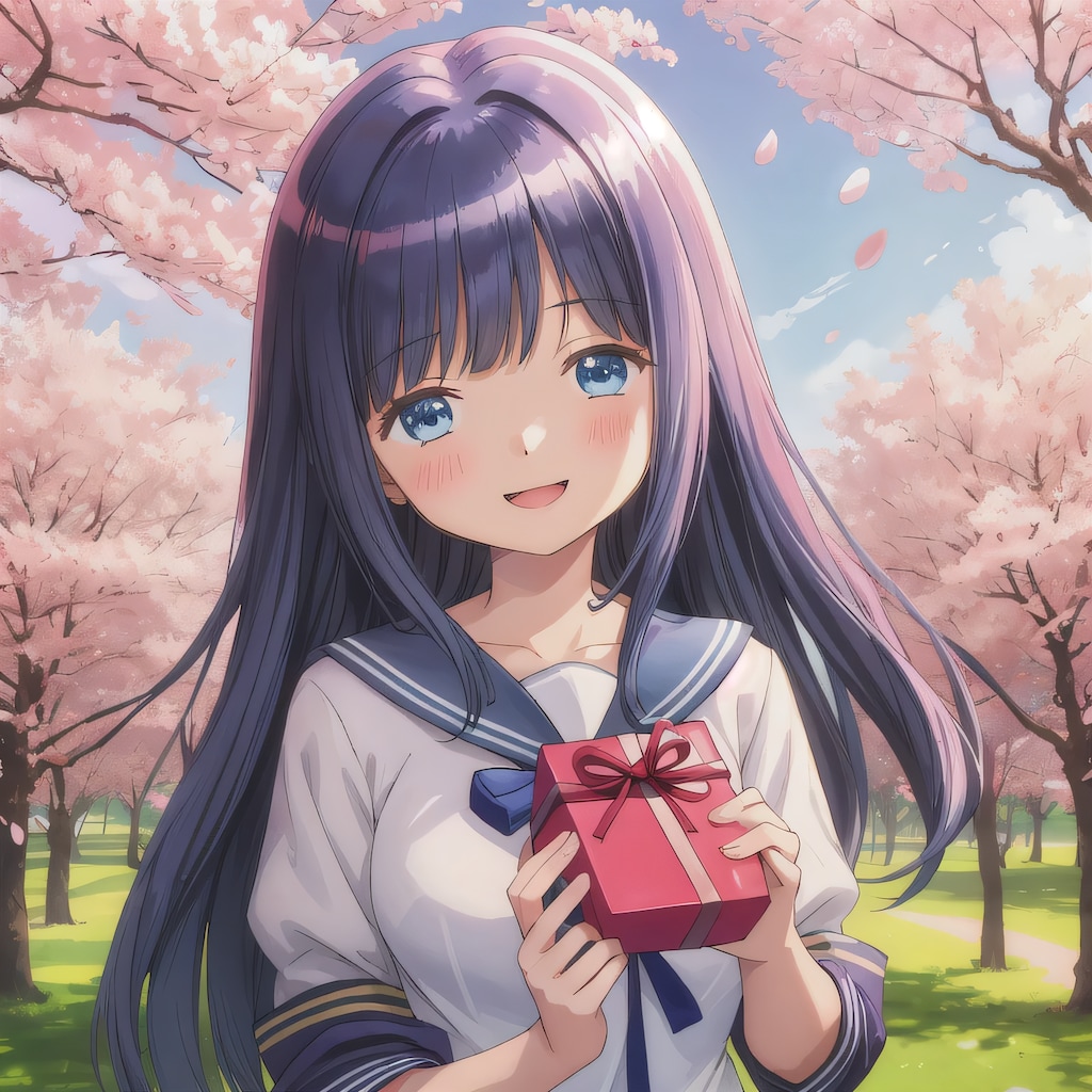 黒髪ロングでセーラー服の少女６０