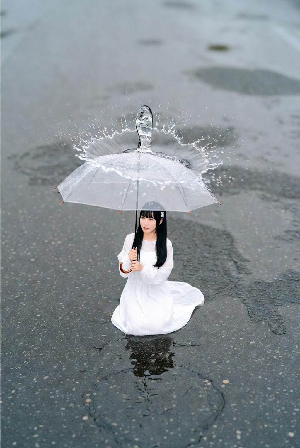 雨の日のポラ子