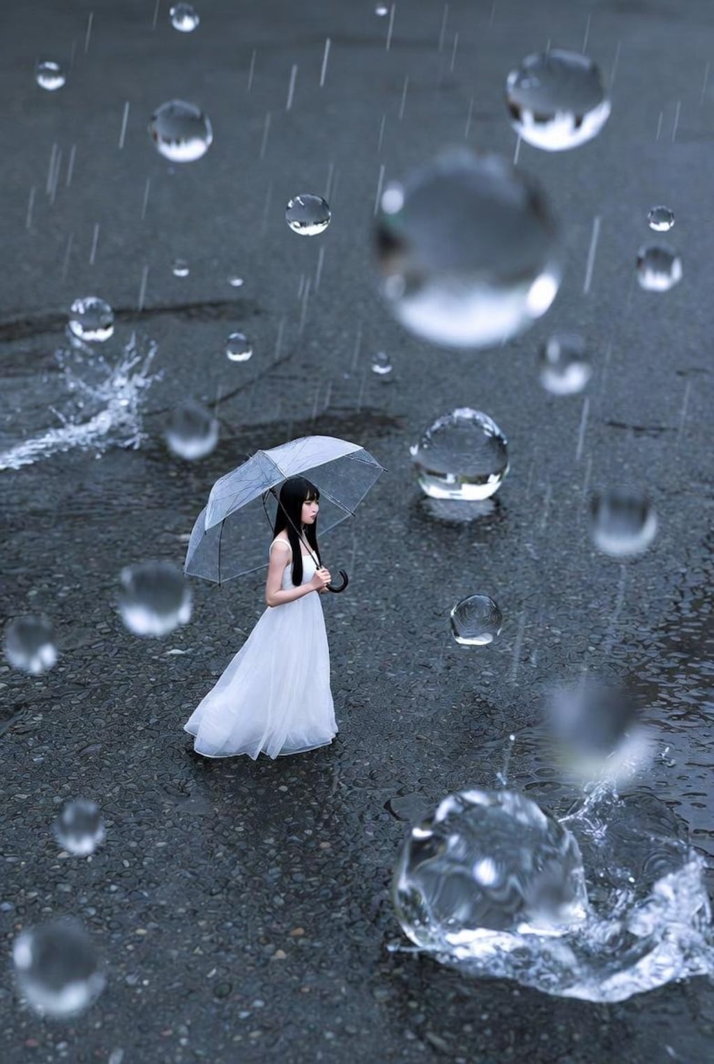 雨の日のポラ子