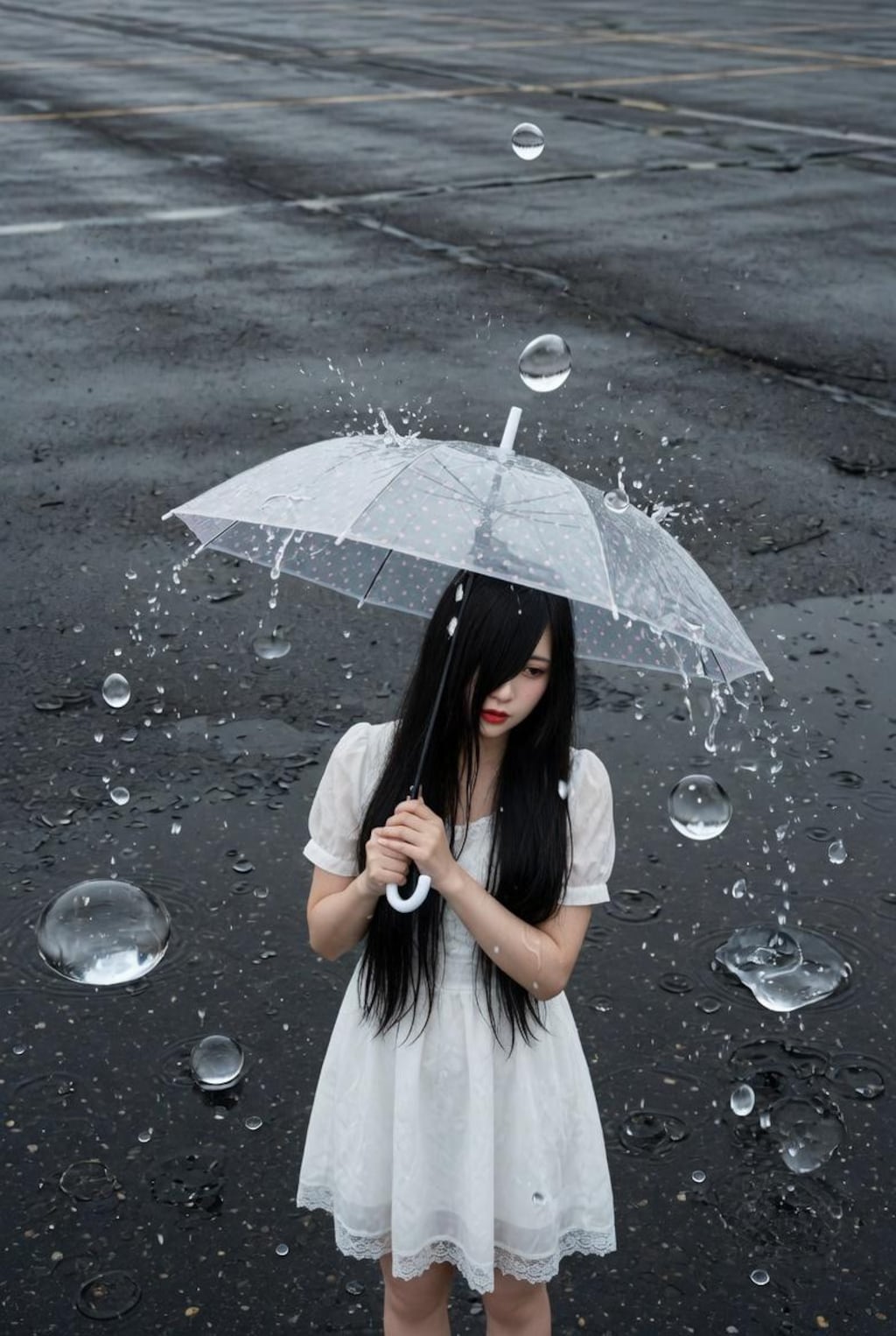 雨の日のポラ子