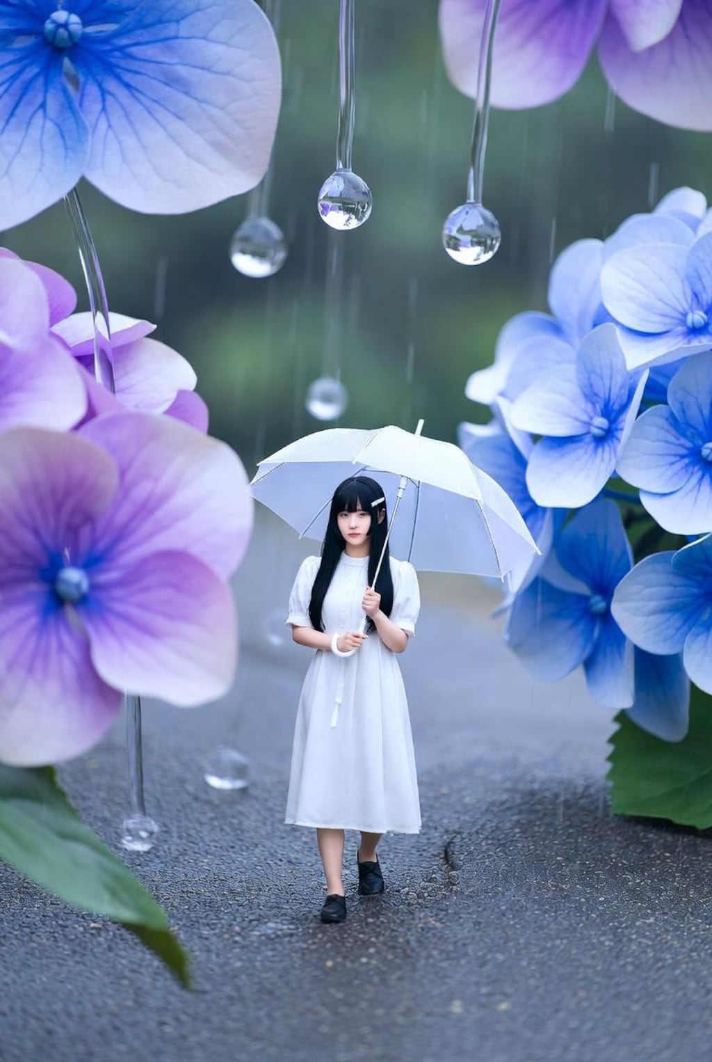 雨の日のポラ子