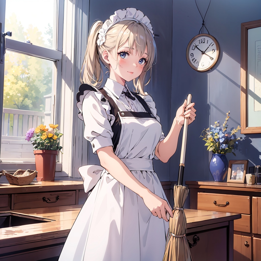 お掃除メイド | の人気AIイラスト・グラビア