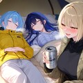 語らう3人と星空 4枚目