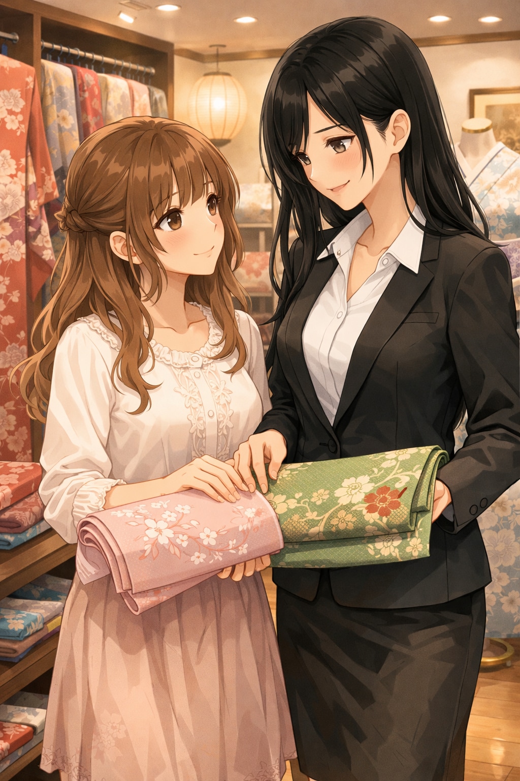 呉服屋にて（呉服の日）