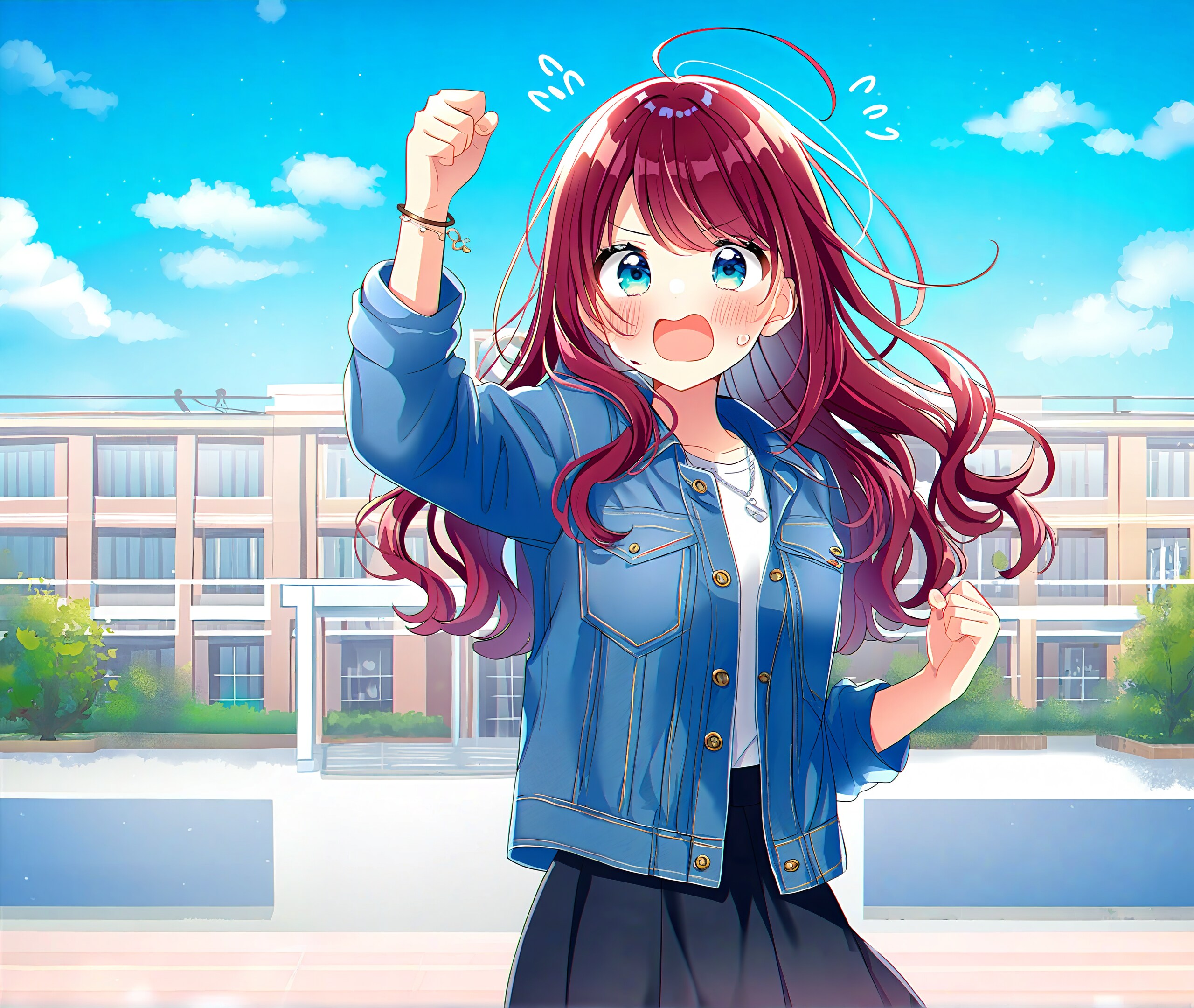 あわあわする少女