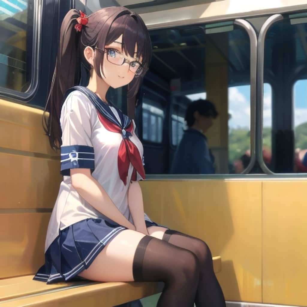 ベンチの女子②