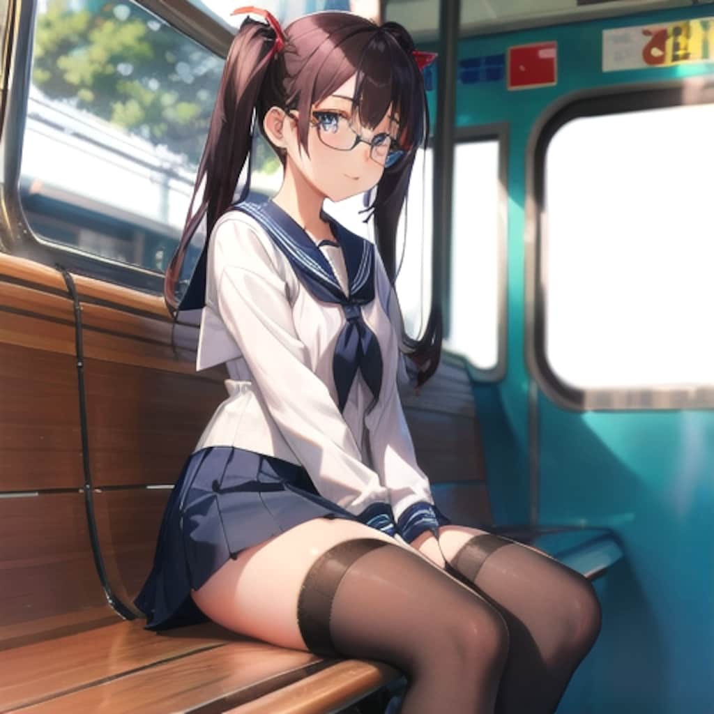 ベンチの女子②