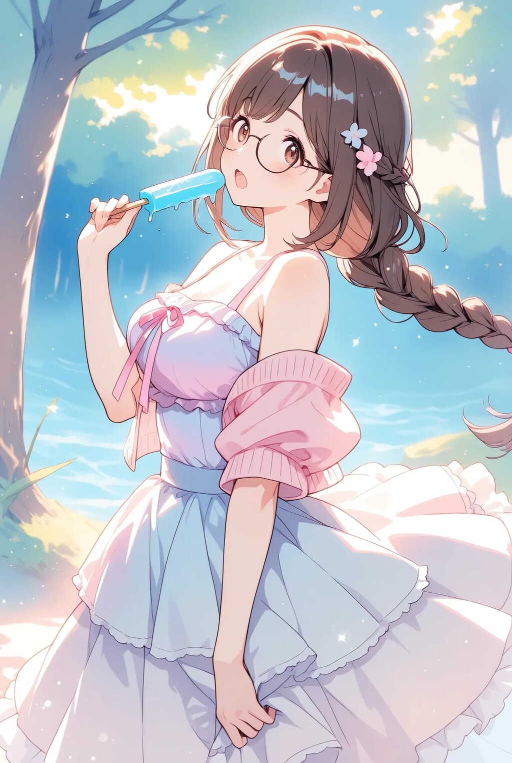 アイスが とけてきた