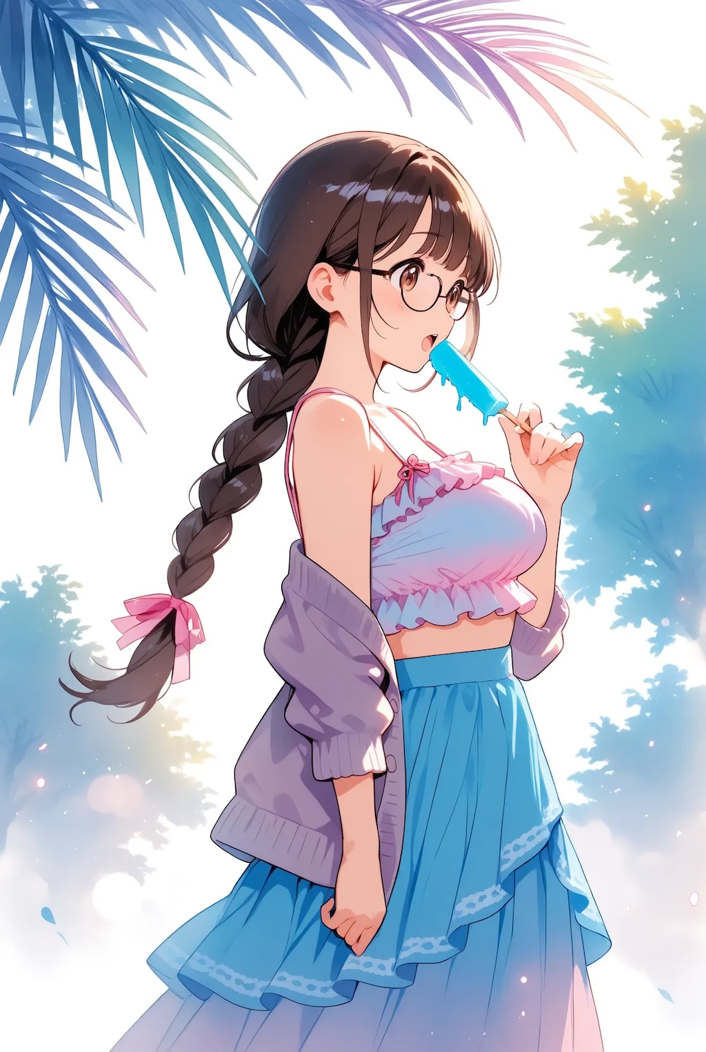 アイスが とけてきた