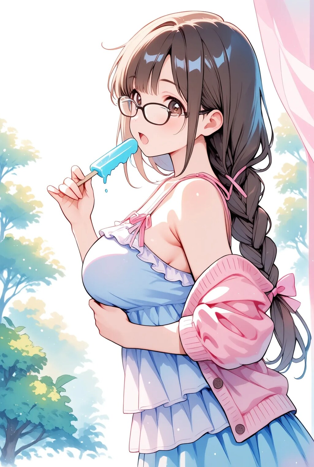 アイスが とけてきた