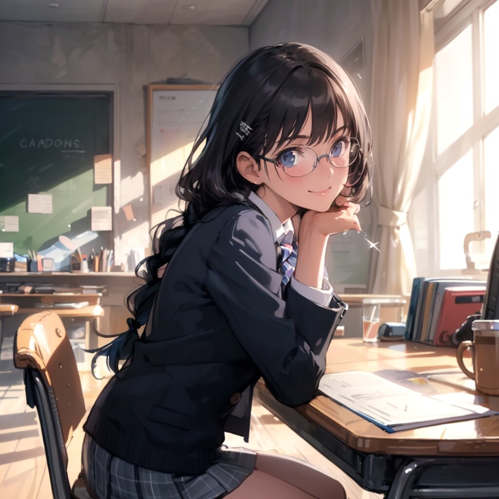 黒髪ブレザー制服少女 | の人気AIイラスト・グラビア