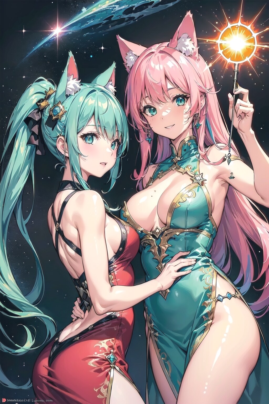太陽の猫耳姉妹🐱🐱