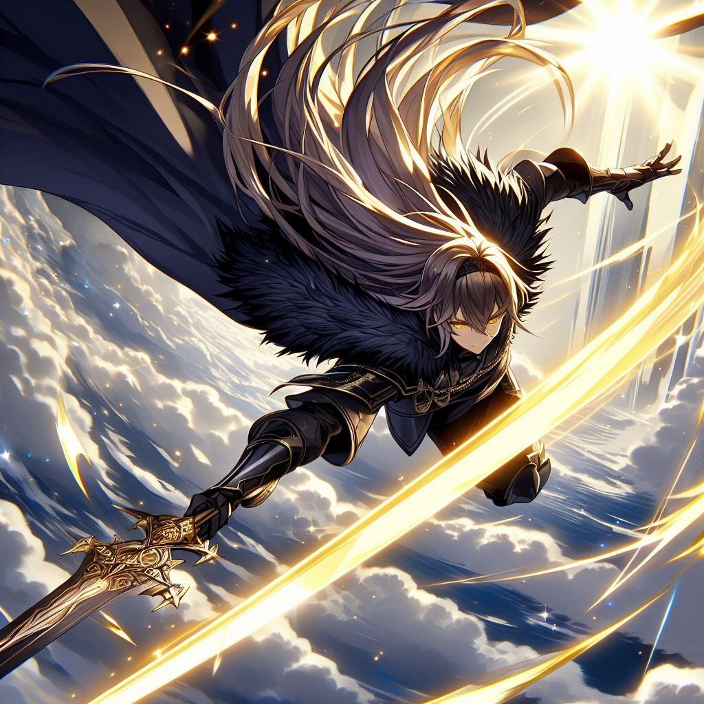 戦闘中のブロンドの女騎士さん５３