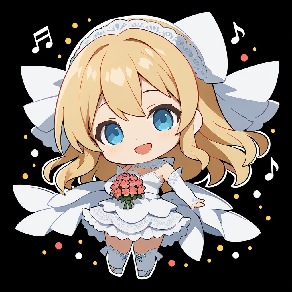 ちびちびウェディング 金 | の人気AIイラスト・グラビア