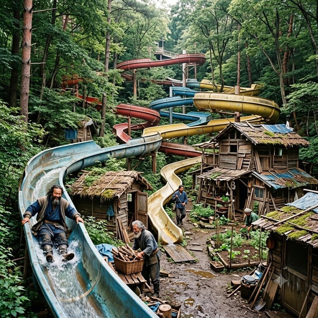 WaterSliderのある隠者の森