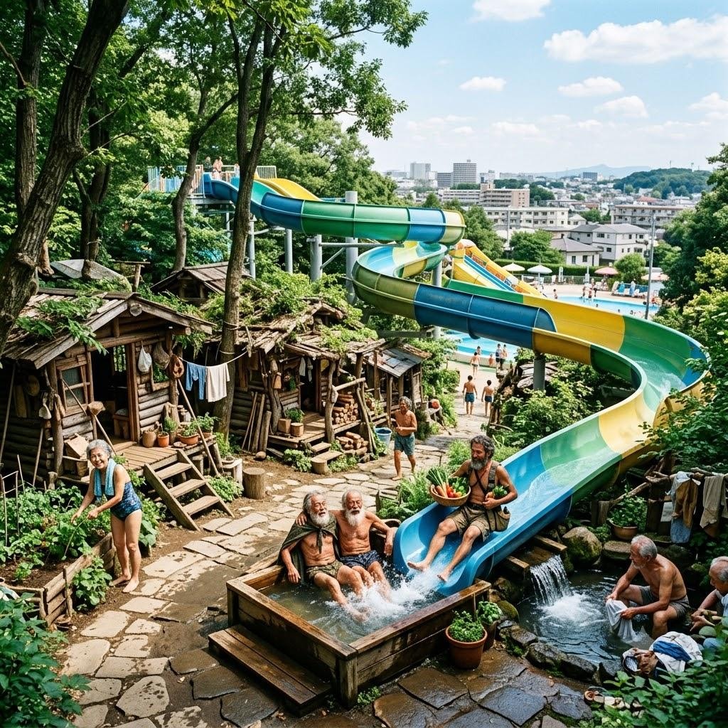 WaterSliderのある隠者の森