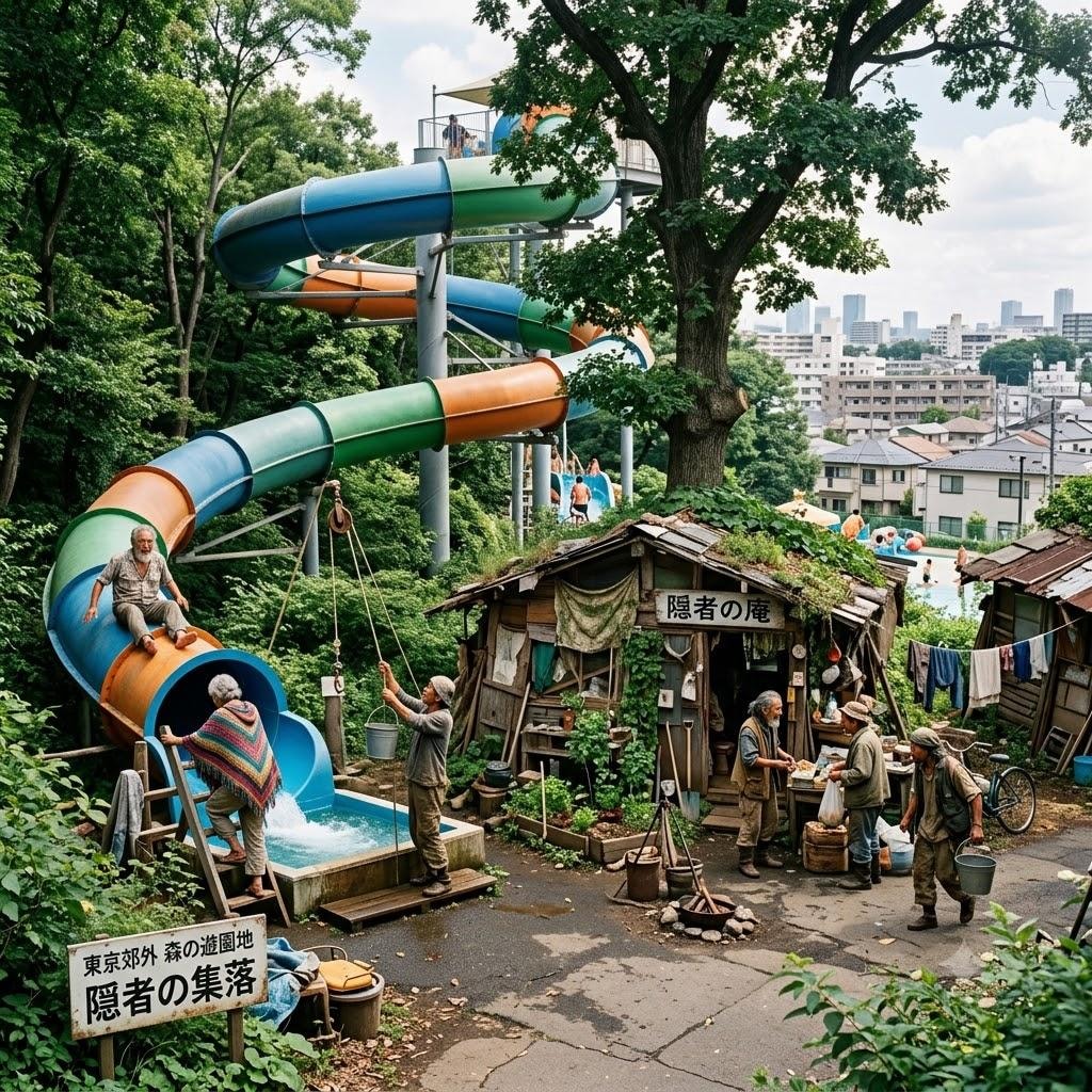 WaterSliderのある隠者の森