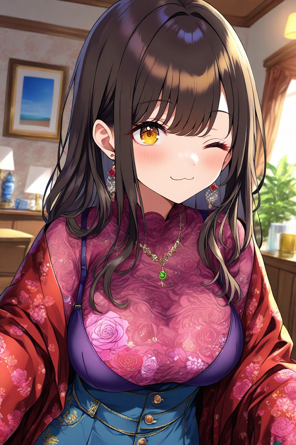 チャイナっぽい服の女の子